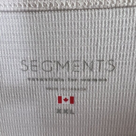 Seg'ments Essentials for Women Top XXL White Textured V Neck Soft Modal Tencel - Picture 11 of 15